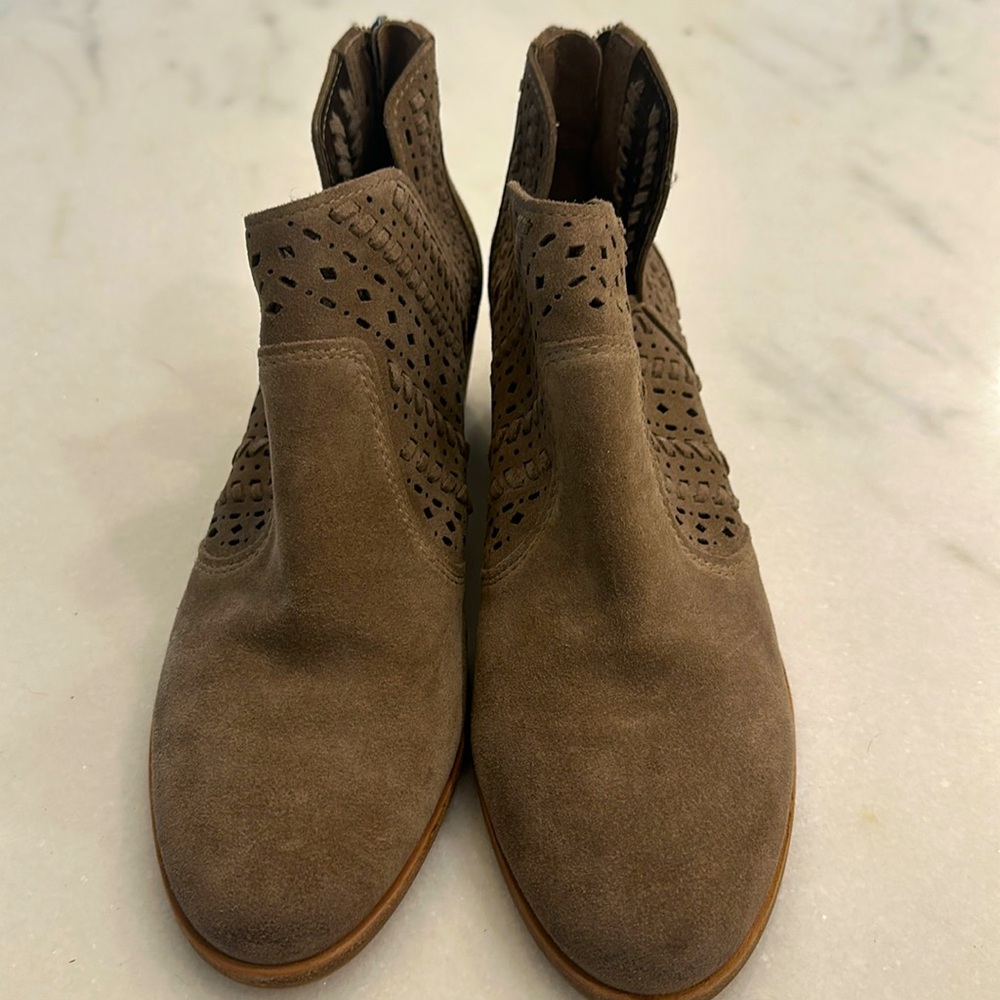 Vince Camuto Suede Booties, Grey 8.5